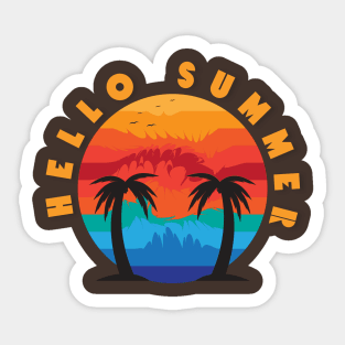 HELLO SUMMERS Sticker